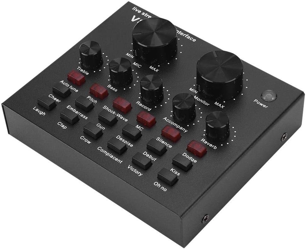 Voice Changer Sound Card - 6 Modes & 18 Effects for Live Streaming