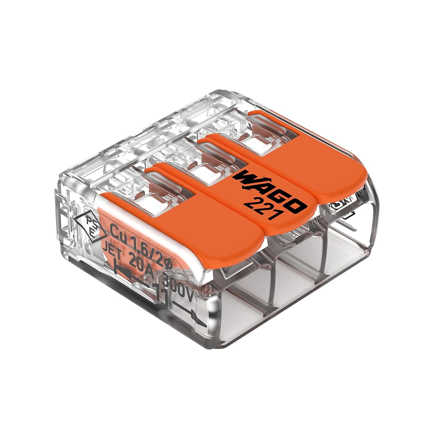 Tool-Free Wire Splicing: Wago Lever-Nuts 50-Pack