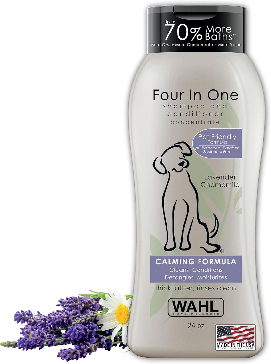 Wahl USA Calming Dog Shampoo - 4-in-1 Lavender Formula