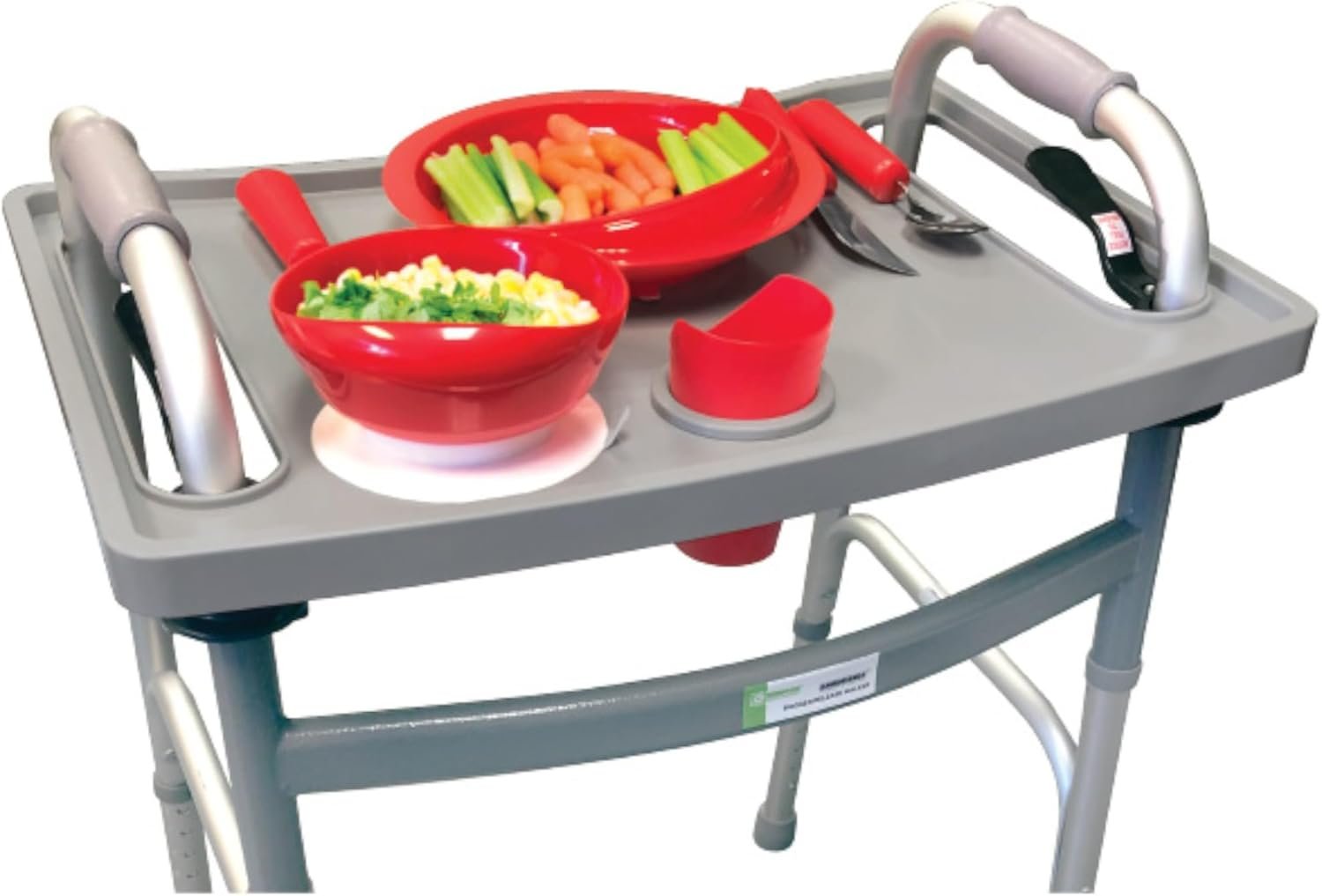 Keep Your Hands Free: Walker Tray with Cup Holder