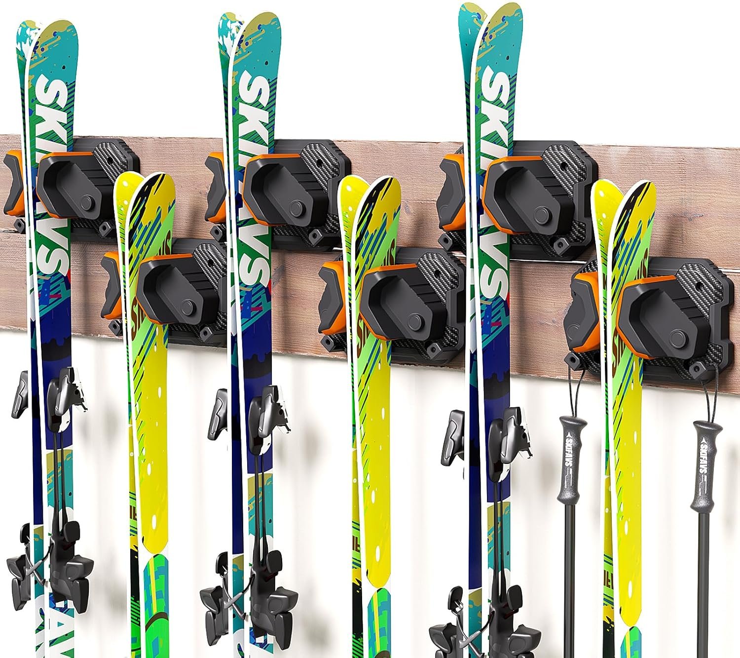 Wall-Mount Ski & Snowboard Rack: Garage Storage That Protects Your Gear