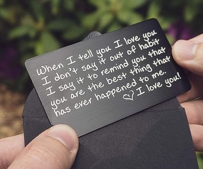 Wallet Card Love Note