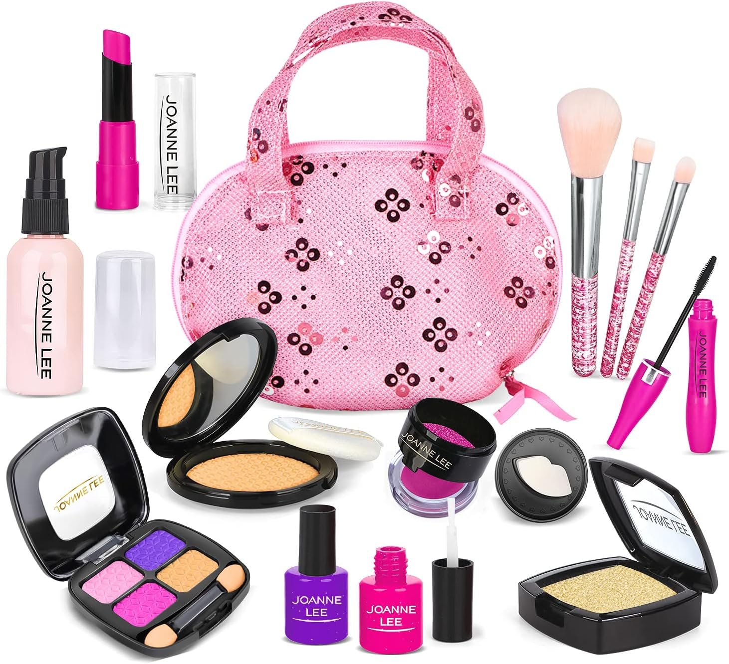 Washable Kids Makeup Set - Princess Play Cosmetics for Ages 3+