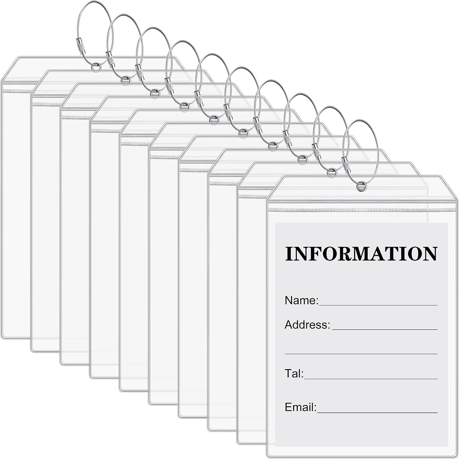 Waterproof Luggage Tag Protectors - Keep Your ID Dry & Visible