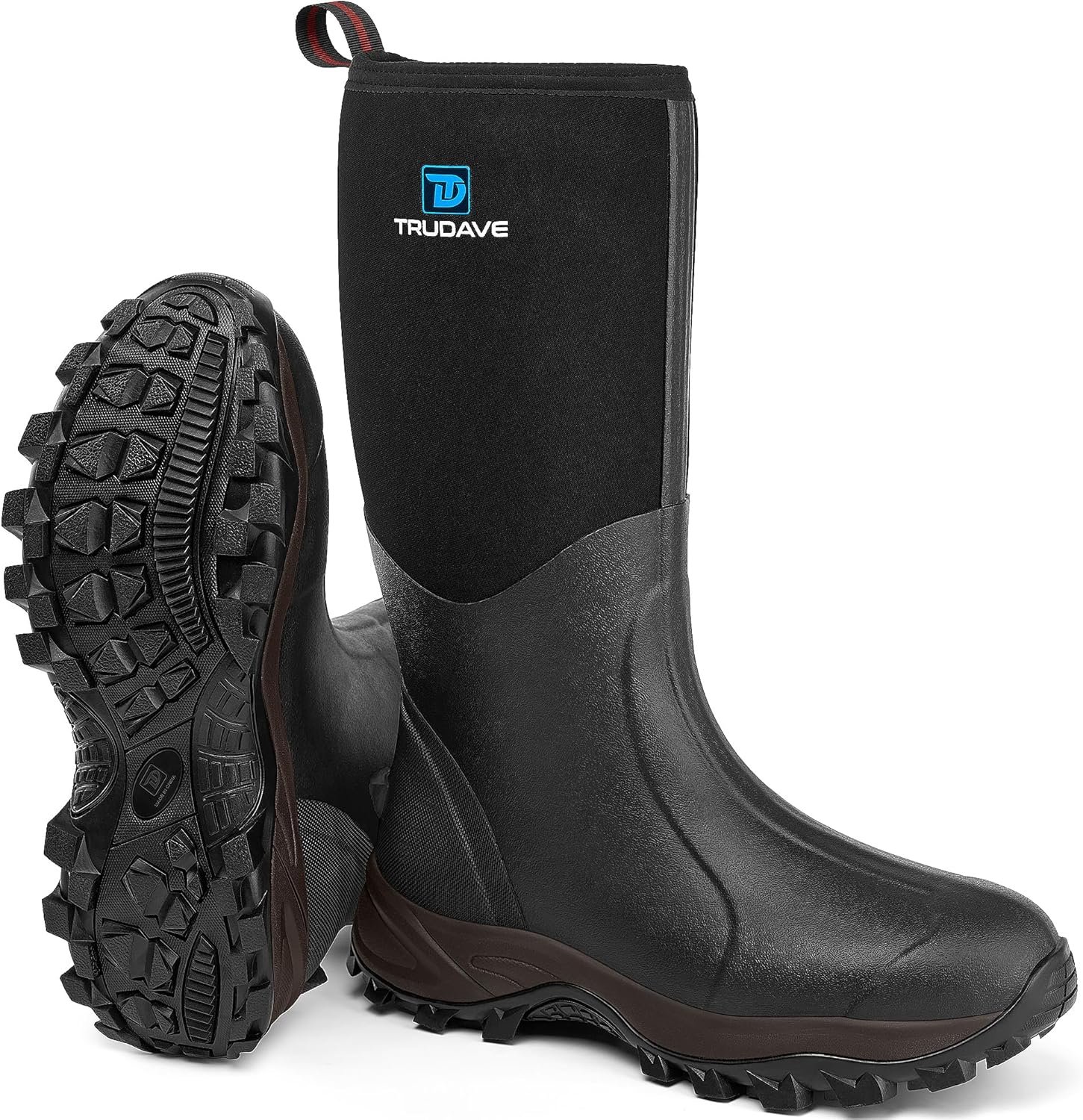 Stay Dry & Warm All Day: Premium Waterproof Rubber Boots