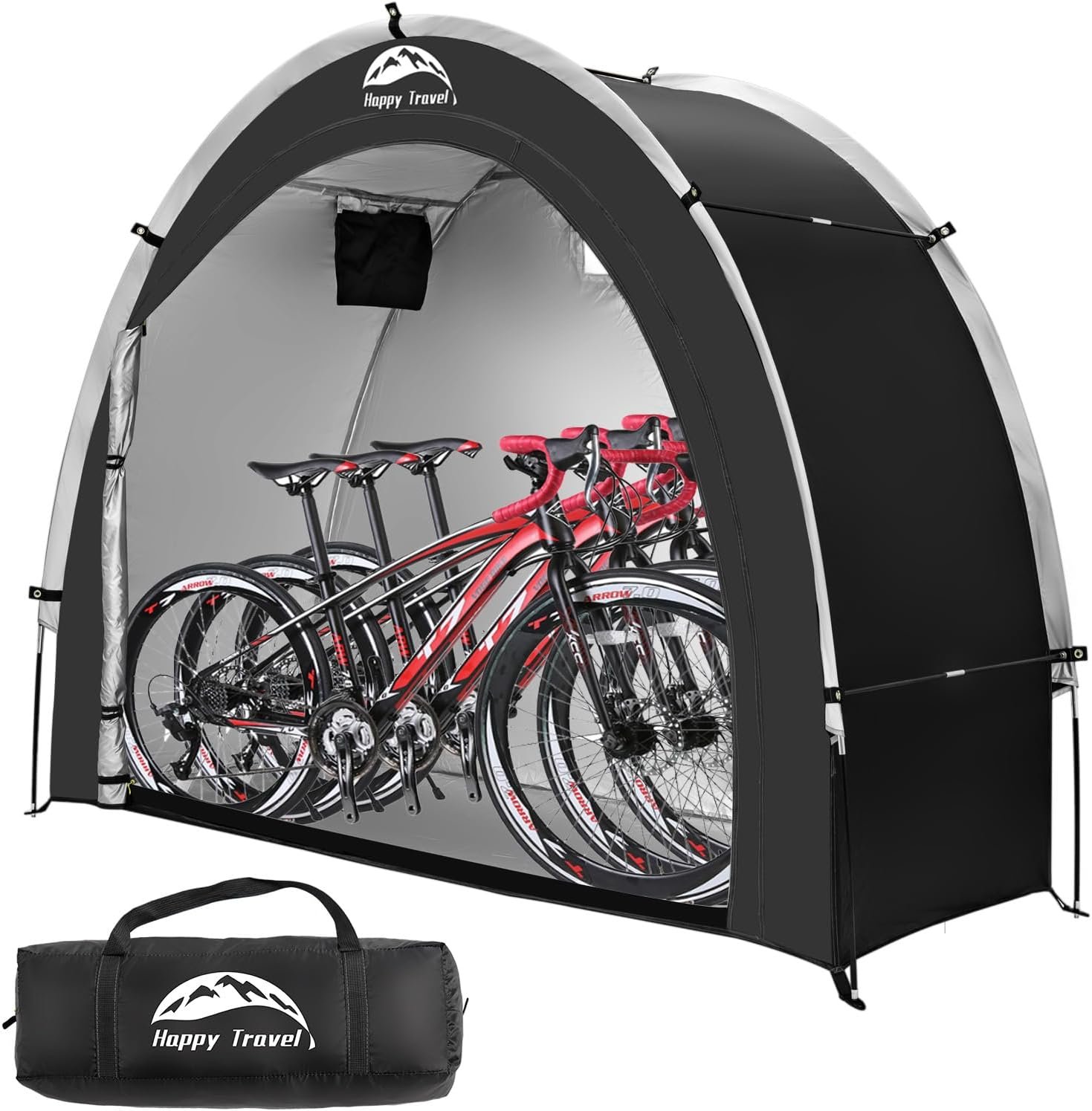 Weatherproof Bike Shelter - Portable Storage for 2-3 Bikes