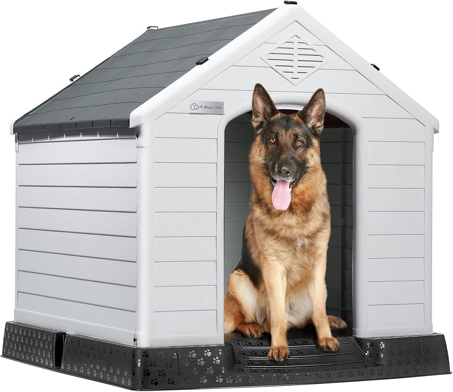 Weatherproof Elevated Dog House: Indoor Outdoor Protection