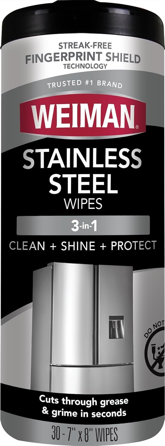 Weiman Stainless Steel Wipes for a Perfect Shine