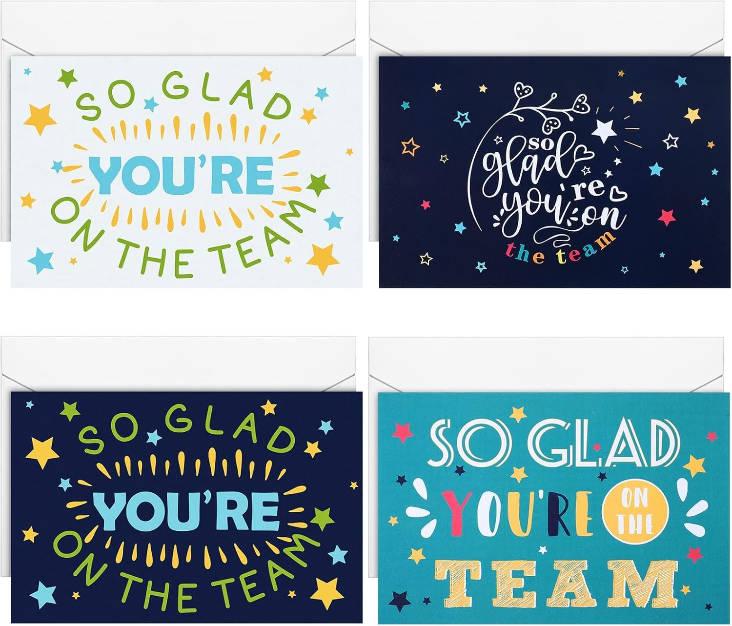 Welcome Team Cards: 24 Sets for Employee Appreciation