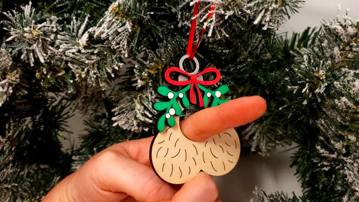 Well Hung Naughty Christmas Ornament