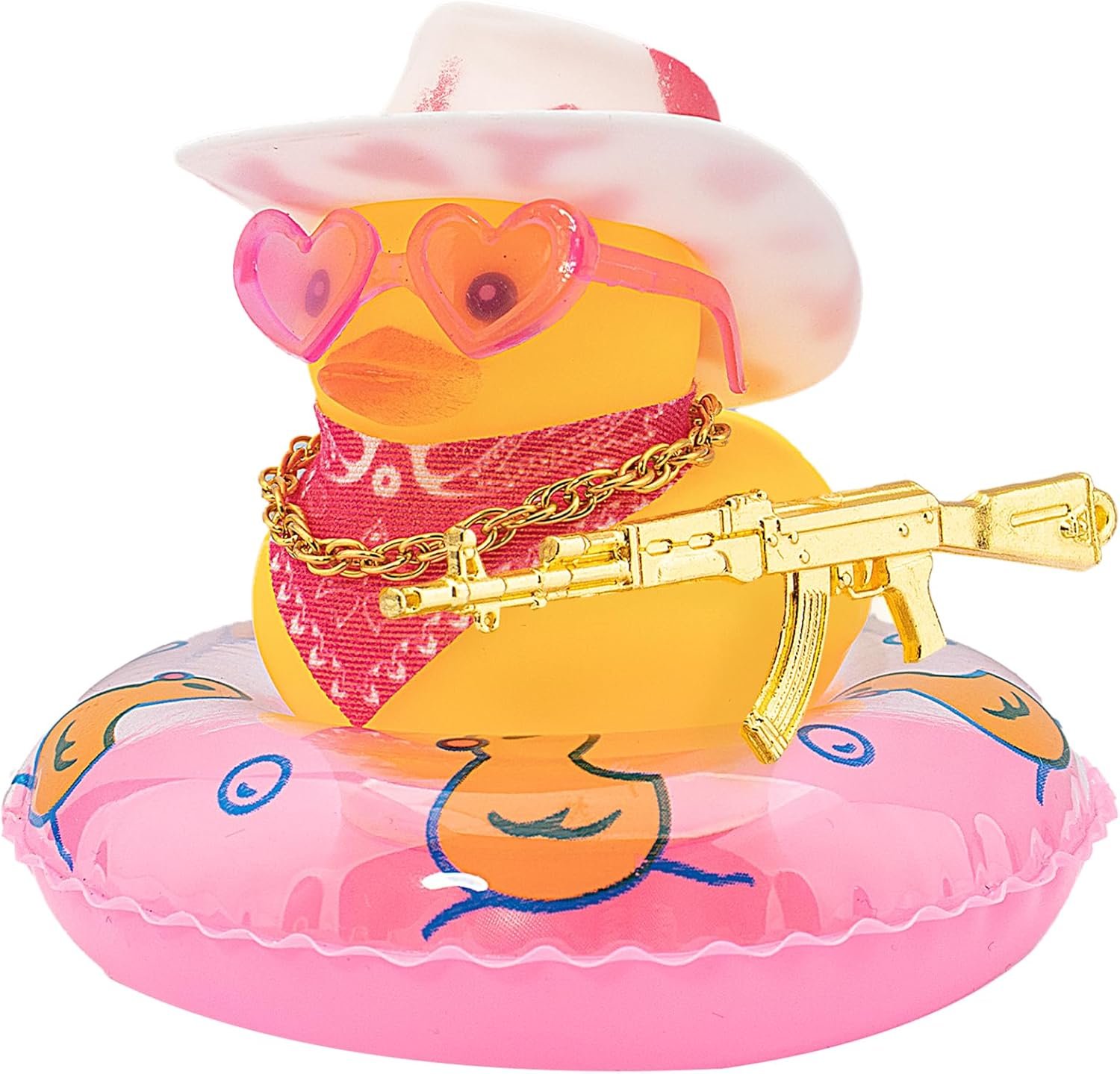 Western Duck Car Decoration with Cowboy Gear