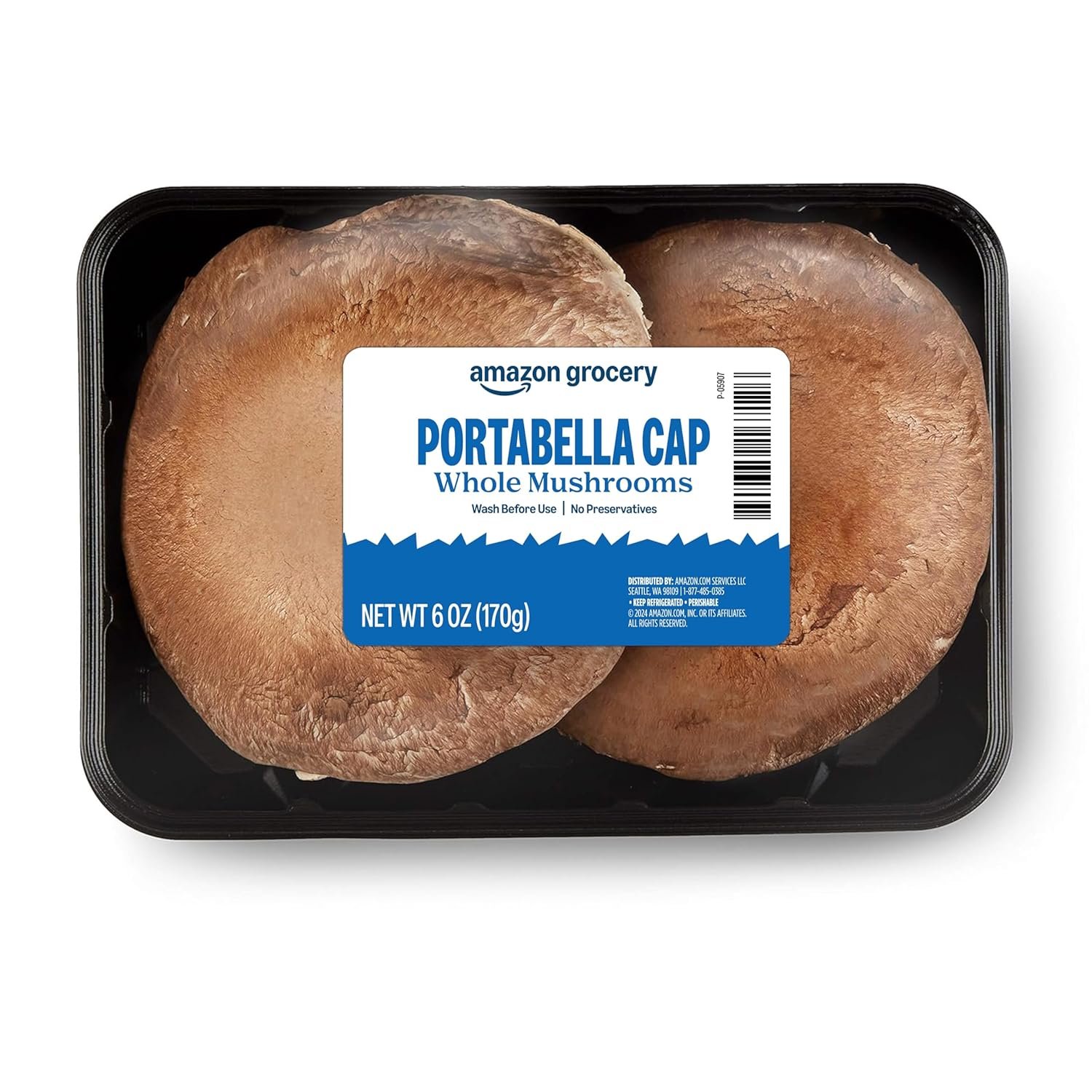 Delicious Whole Portabella Mushroom Caps - 8 Oz