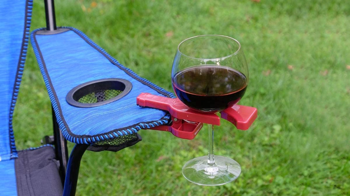 WineGrasp Clip-On Wine Glass Holder