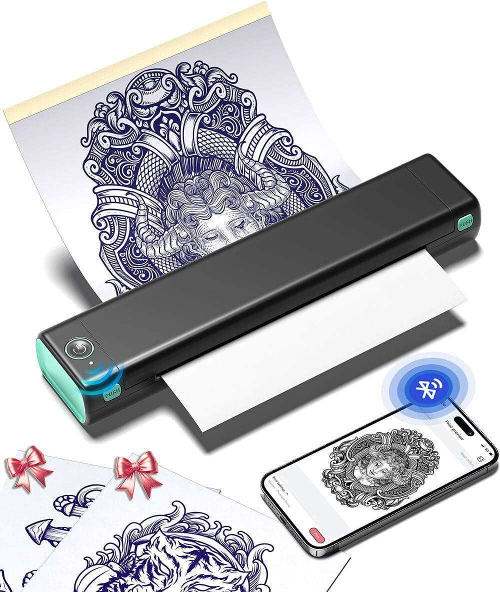 Wireless Tattoo Printer: Professional Stencils On-the-Go
