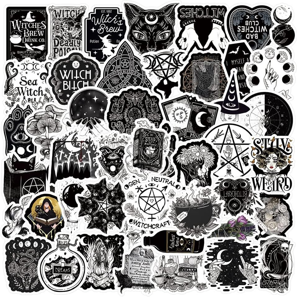 Witchcraft Sticker Pack: 53 Magical Decals for Your Gear