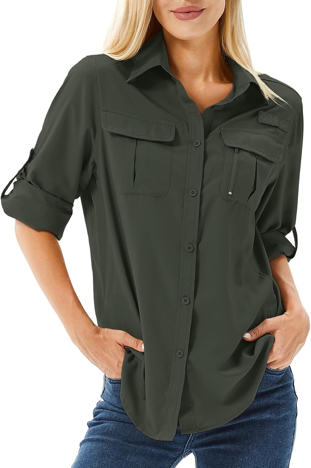 Stay Cool & Protected: Women's UPF 50 Outdoor Sun Shirt