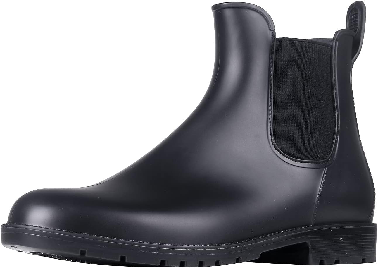 Stay Dry & Stylish: Women's Waterproof Chelsea Rain Boots