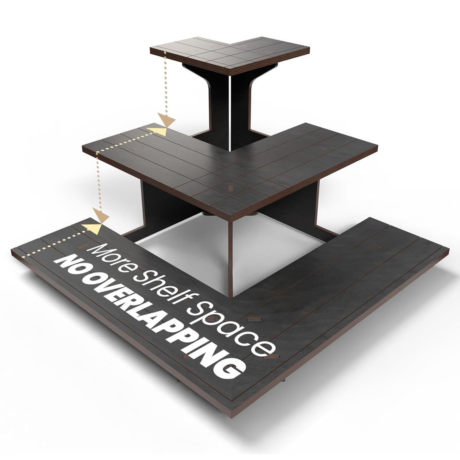 Stunning Wood Tiered Display Stand - Perfect for Vendor Events & Craft Shows