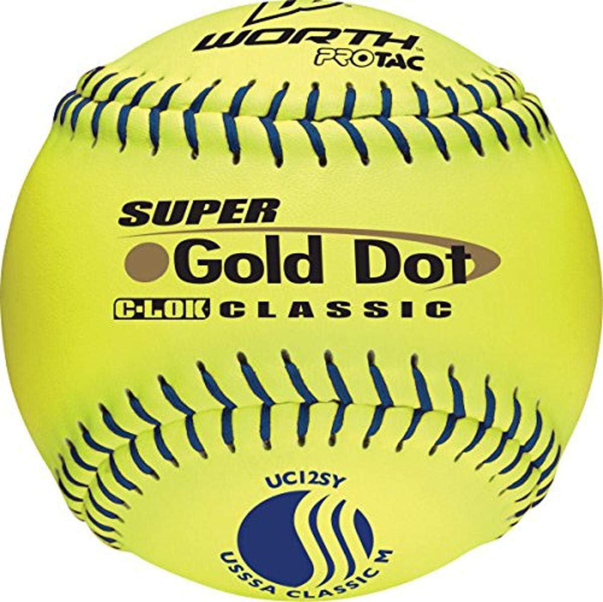 Worth Slowpitch Softballs: 12 Pack USSSA Approved