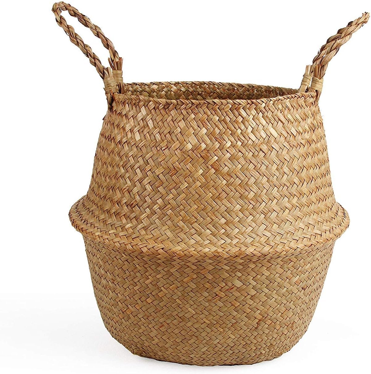 Woven Seagrass Storage Basket - Natural Home Decor Solution