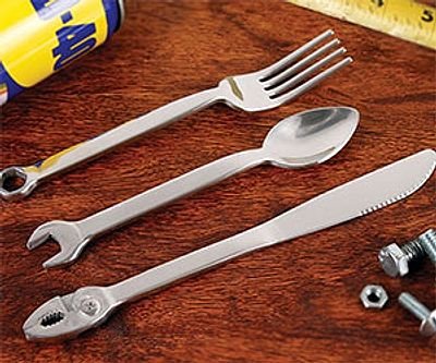Wrench Eating Utensil Set