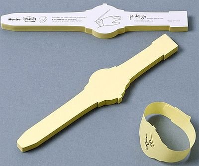 Wrist Watch Post It Notes