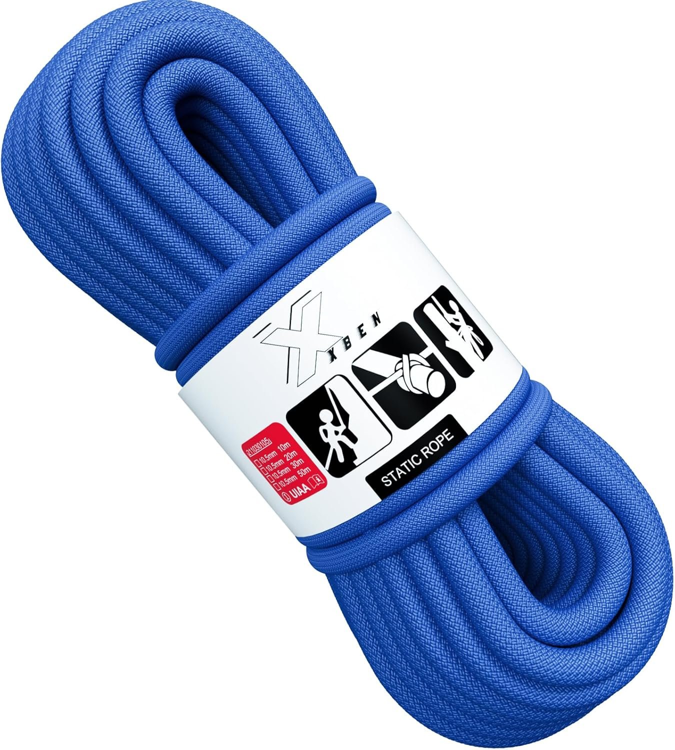 Professional Static Climbing Rope - Bounce-Free Control