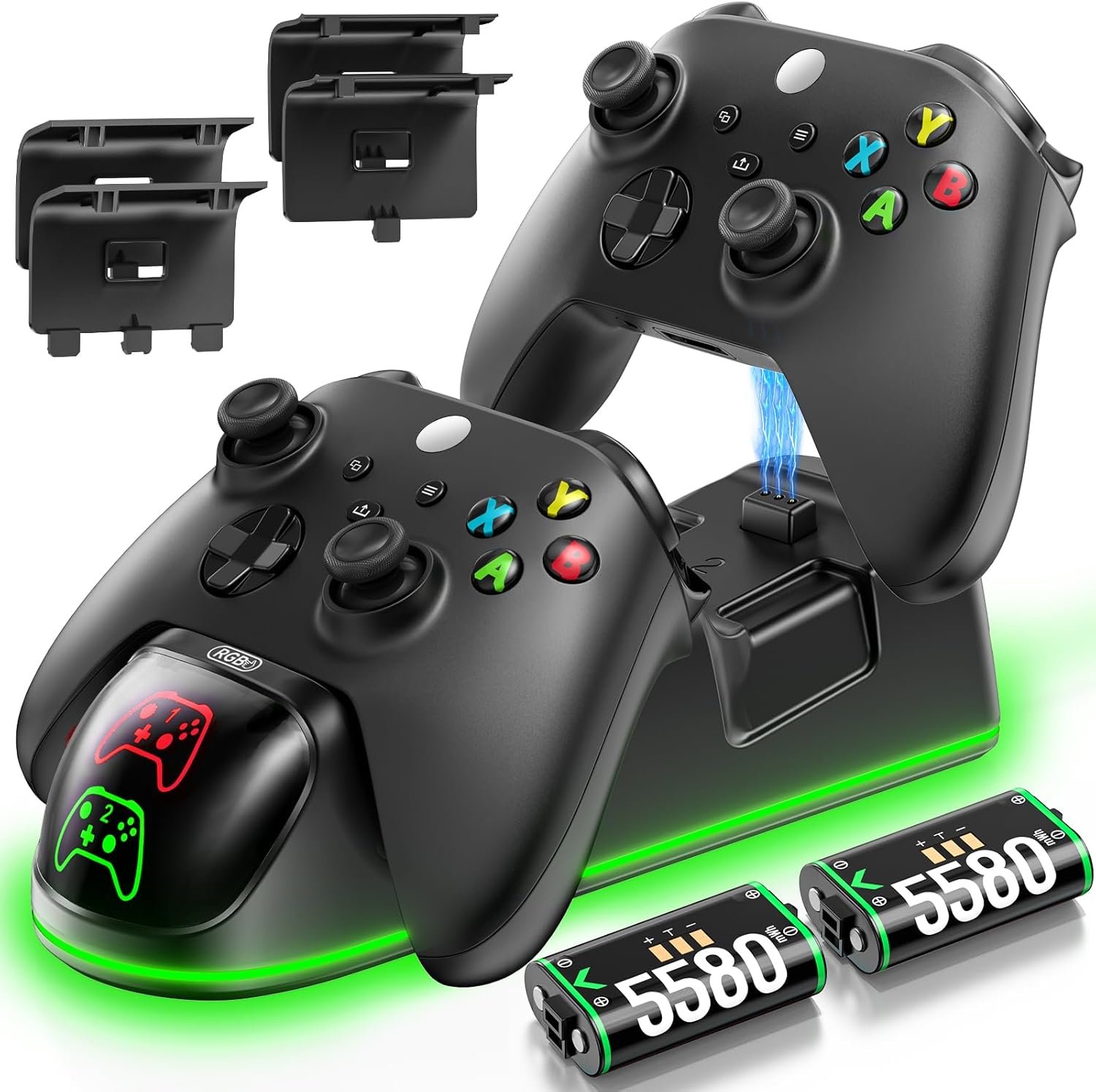 Xbox Dual Controller Charging Station with 20-Hour Battery Life