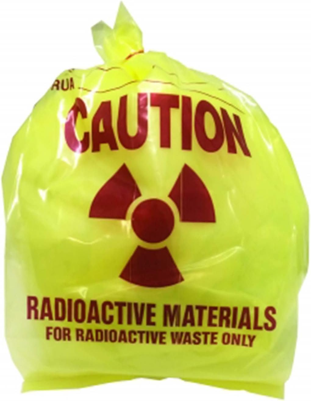 Yellow Radioactive Waste Bags - 3 Mil Thick Safety Disposal Liners