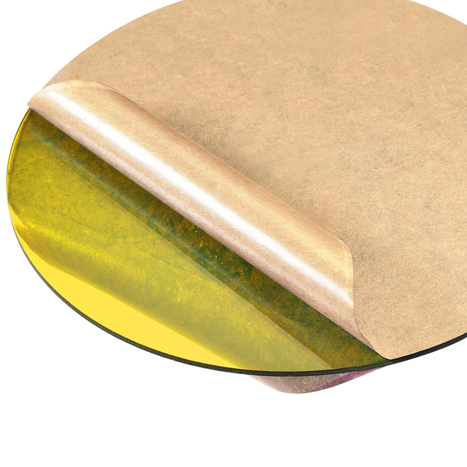 Yellow Translucent Acrylic Circles: Perfect for DIY Crafts & Displays