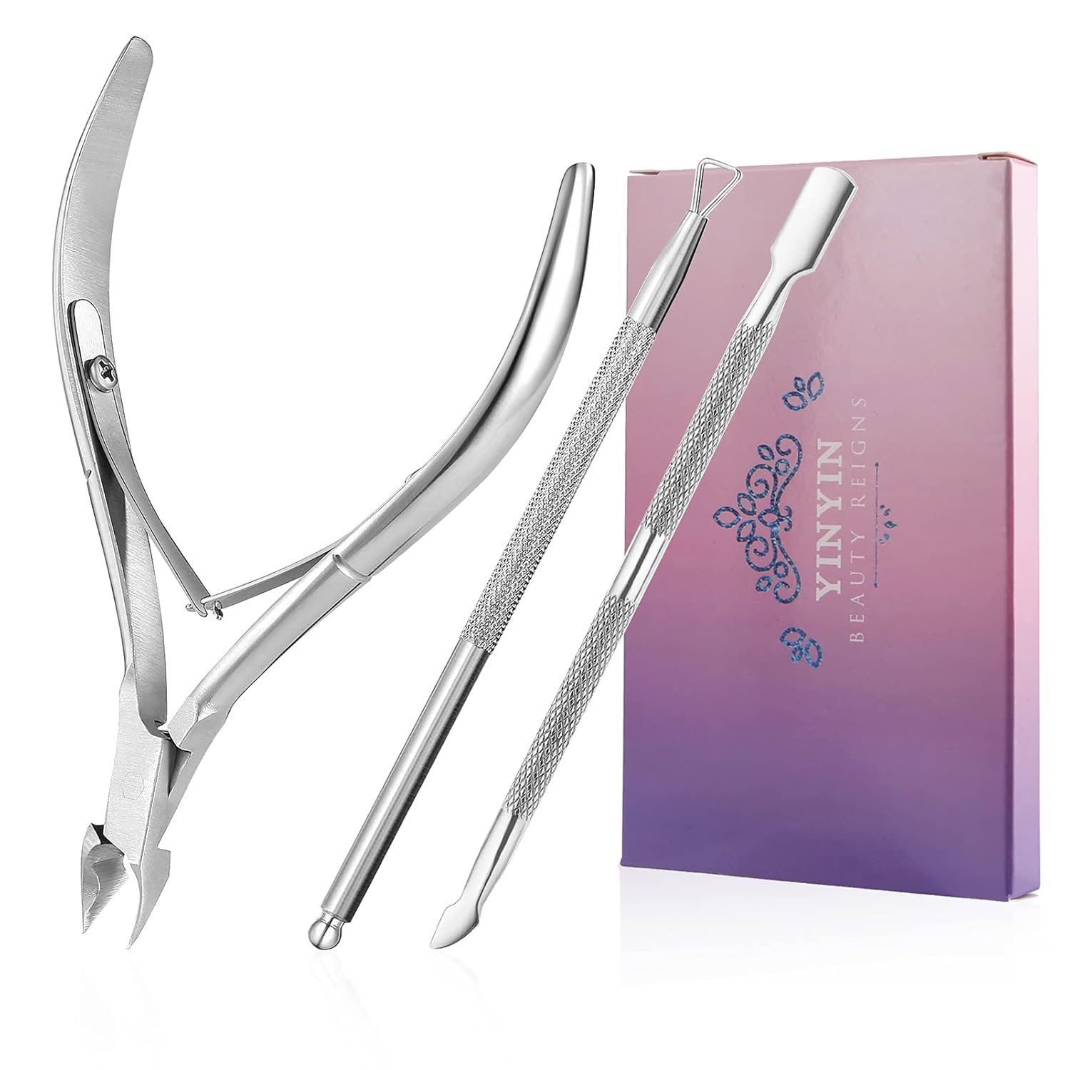 YINYIN Professional Cuticle Trimmer Set for Nails