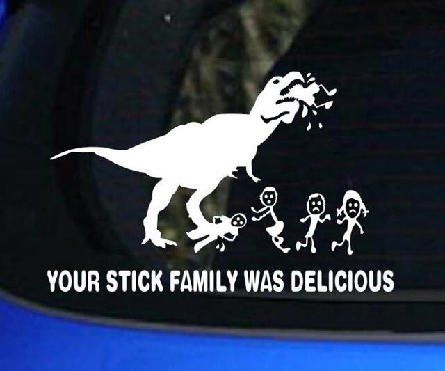 Your Stick Figure Family Was Delicious Decal