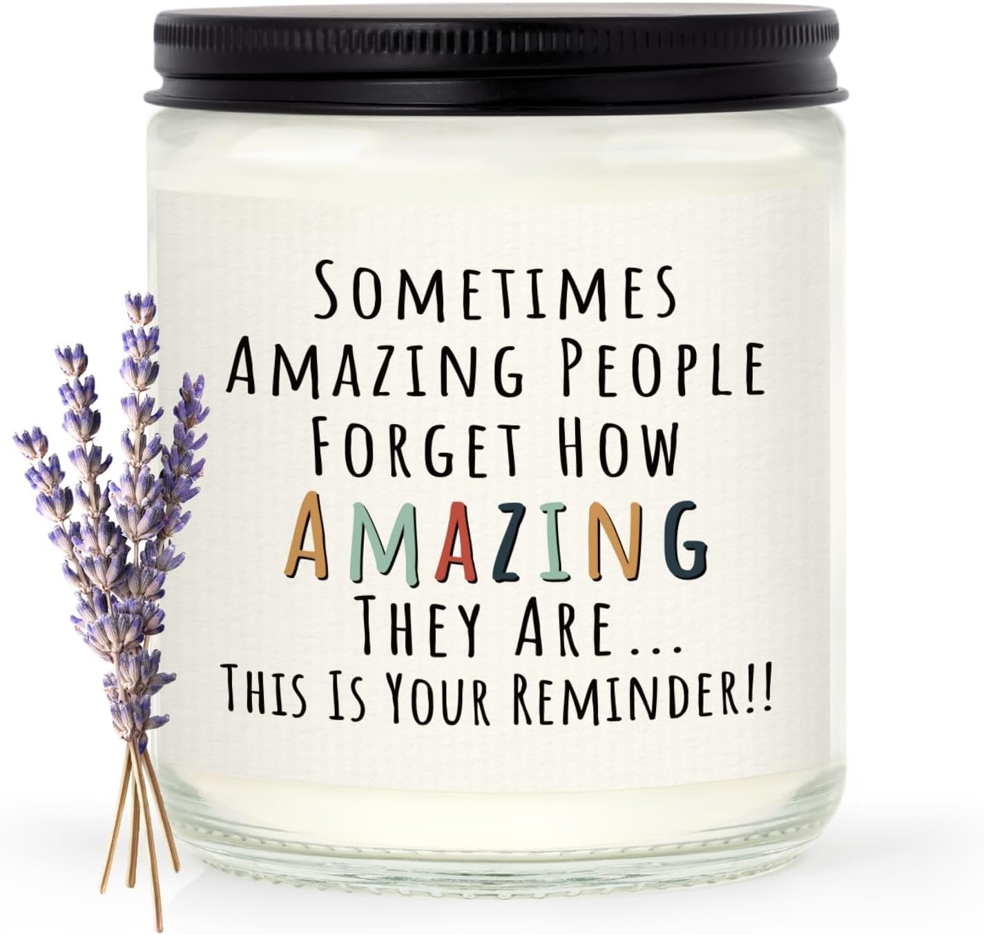 You're Amazing Lavender Candle Gift for Her