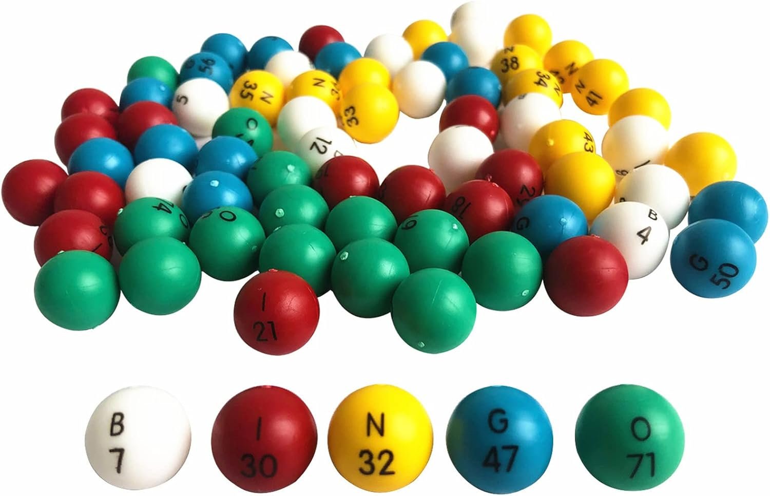 Yuanhe 75 Count Bingo Balls for Fun Game Nights