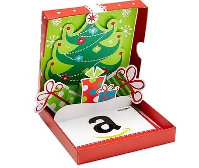 Amazon Gift Card Holiday Pop-Up Box