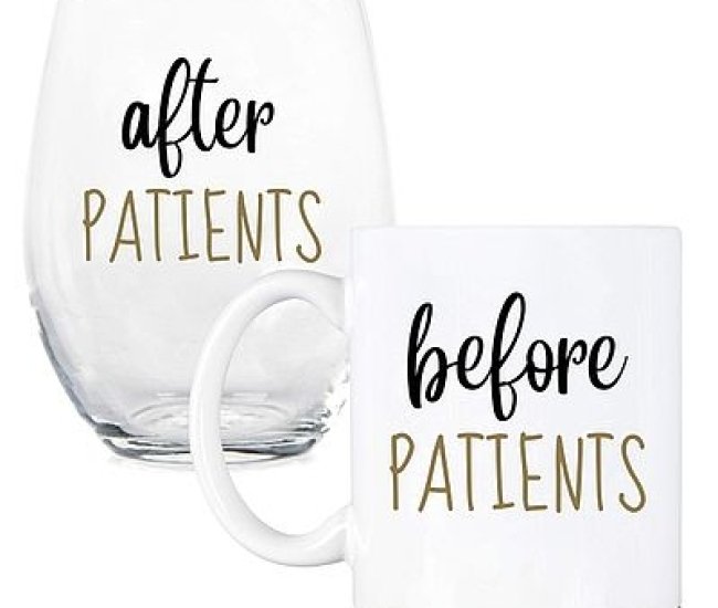 Before & After Patients Mug & Wine Glass