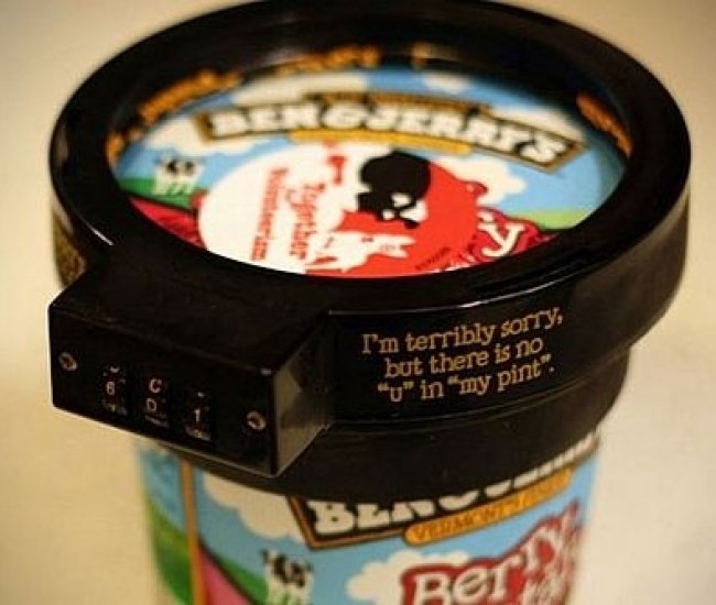 Ben & Jerry's Ice Cream Pint Combination Lock