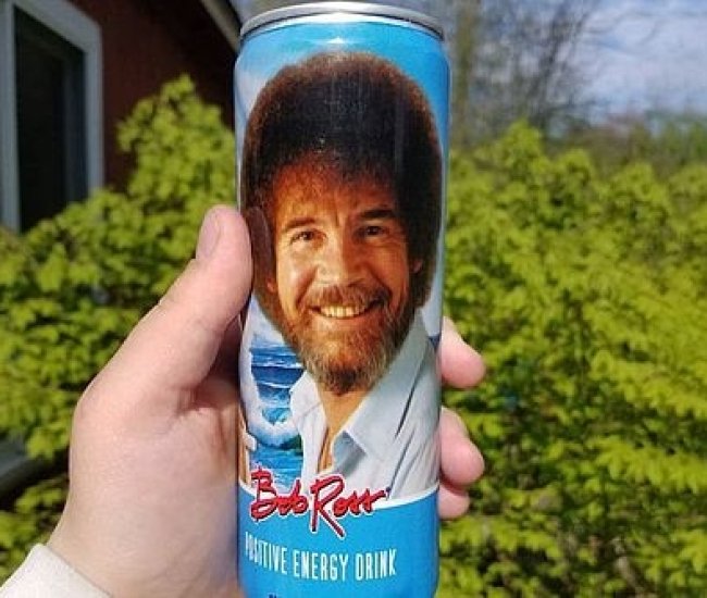 Bob Ross Positive Energy Drink