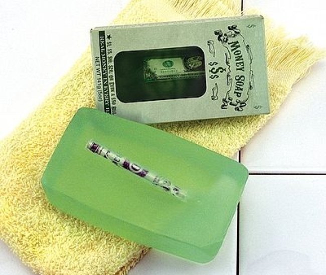 Cash Filled Soap Bar