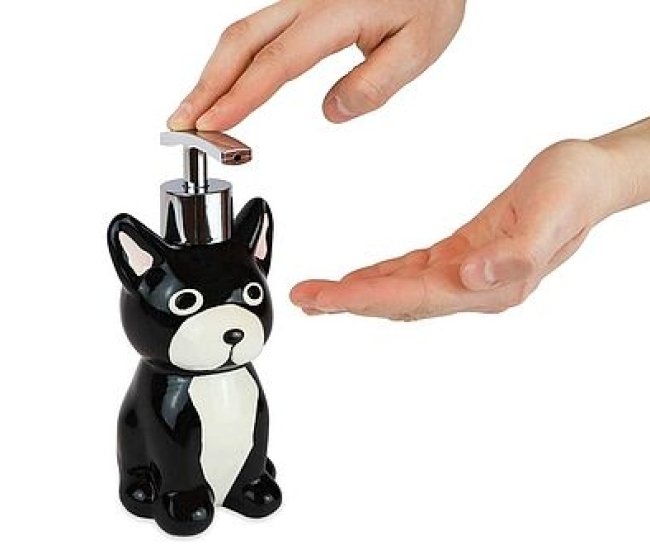 Ceramic Dog Soap Pump