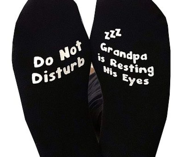 Do Not Disturb Grandpa Socks