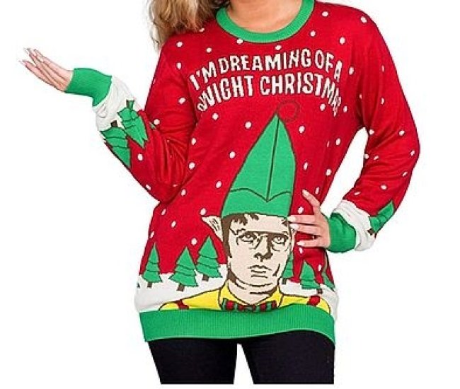 Dreaming of a Dwight Christmas Ugly Sweater