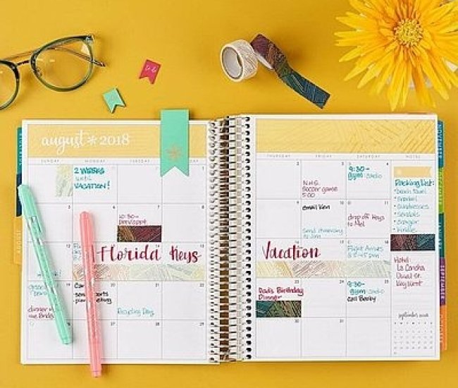 Erin Condren 12 Month Calendar Planner ChunkyFinds Find Your Chunky