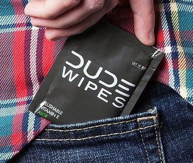 Flushable Wipes For Dudes