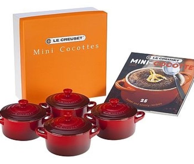Four Mini Cocottes with Cookbook