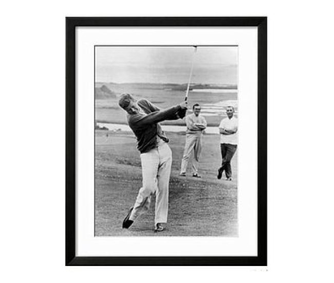 Framed Print Of JFK Playing Golf