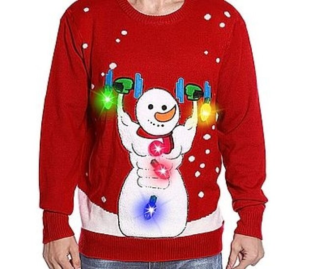 Frosty the SWOLEman Ugly Sweater