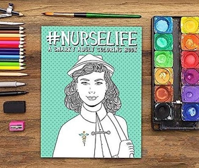 Nurse Life Adult Coloring Book
