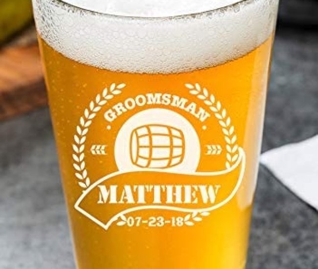 Personalized Beer Pint Glass