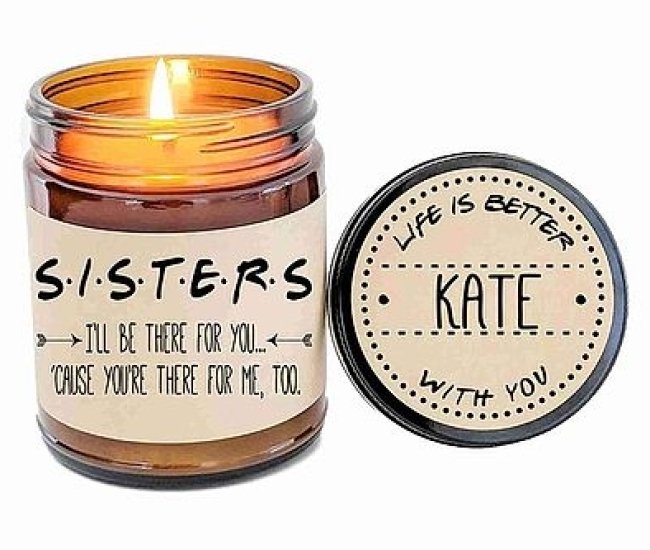 Personalized "Friends" Sister Candle